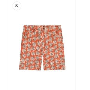 NWT Loudmouth Bermuda burnt peace flower shorts